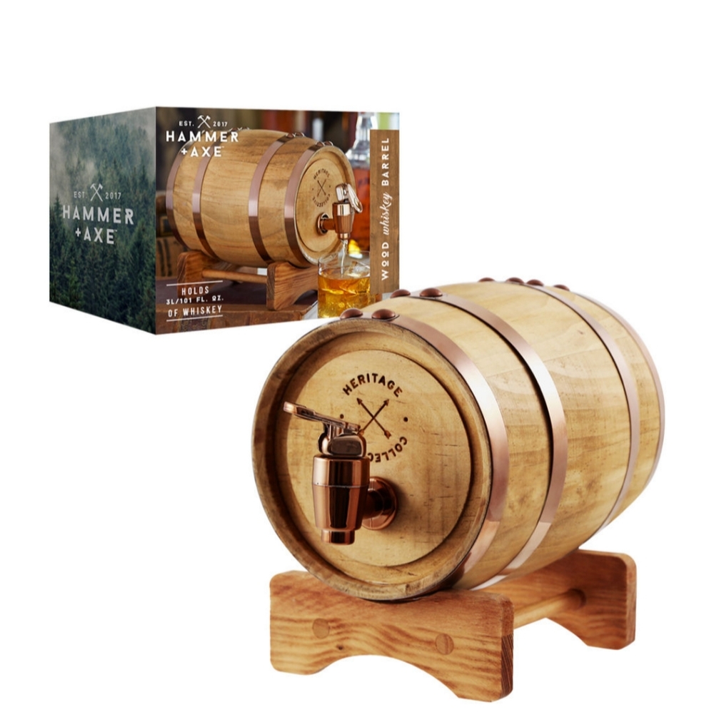 Hammer Axe Whiskey Barrel 3l Beverage Dispenser